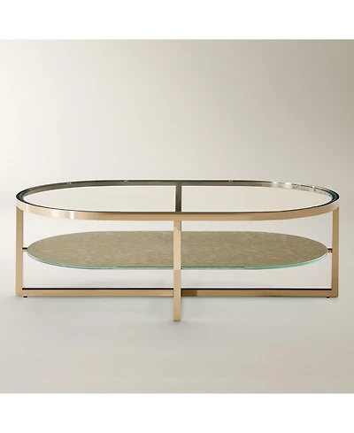 Z Gallerie Duality Oval Coffee Table