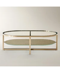 Z Gallerie Duality Oval Coffee Table