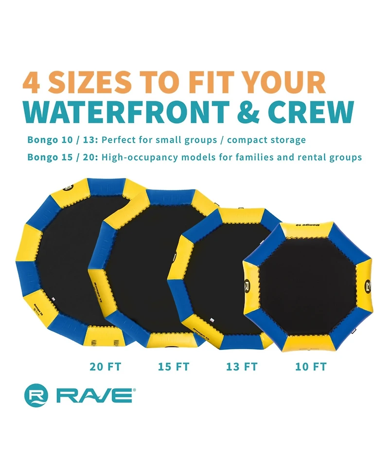 Rave Sports Bongo 15' Water Bouncer