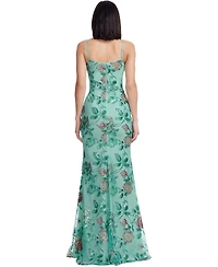 Dress The Population Women's Giovanna Floral Sequin Mermaid Gown