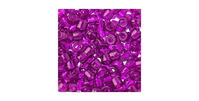 John Bead 1000ct Transparent Amethyst Mini Plastic Crow Beads for Diy Jewelry Making