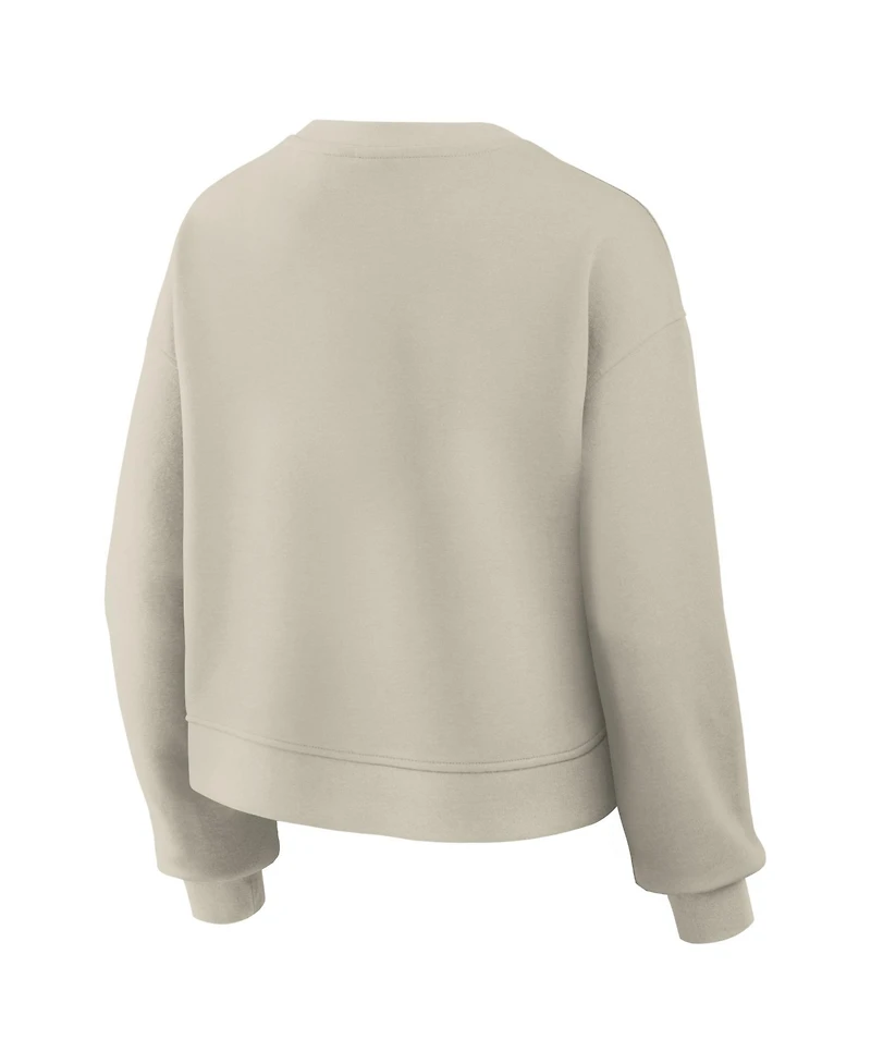 Fanatics Women's Stone Philadelphia Eagles Oversized Clutch Tri-Blend Sweatshirt