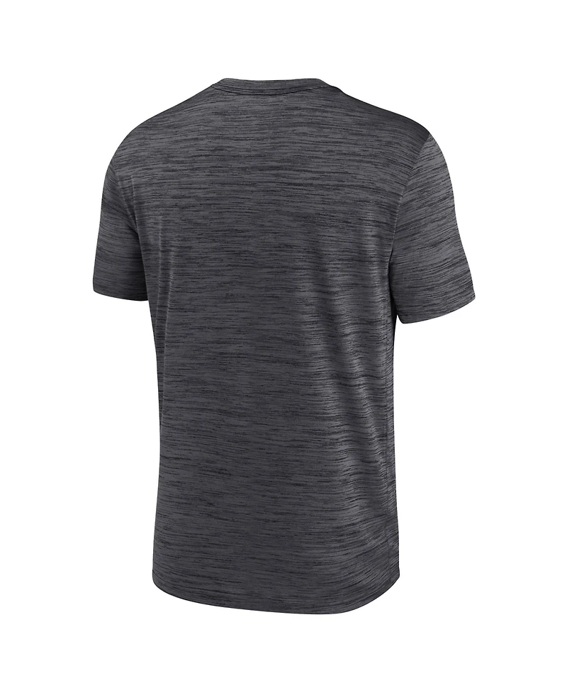 Nike Men's Anthracite Detroit Lions Velocity Ball Carrier Dri-fit T-Shirt