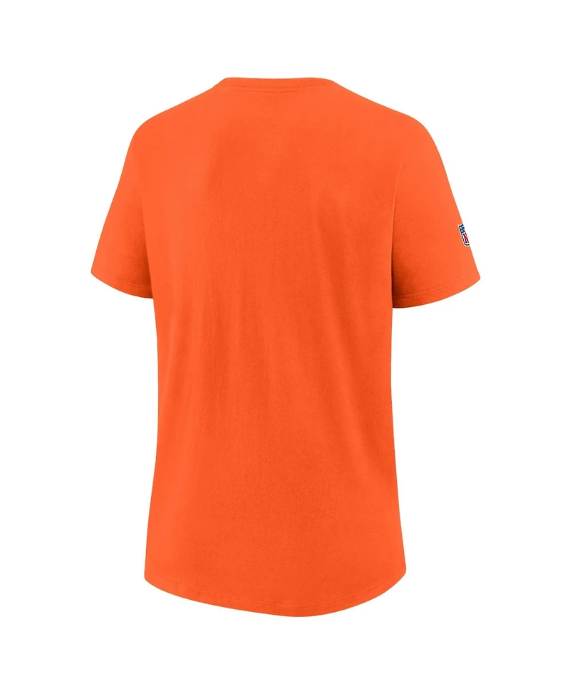 Nike Women's Orange Denver Broncos Sideline Alt Dri-fit T-Shirt
