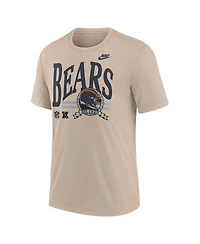 Nike Men's Sand Chicago Bears Rewind Tri-Blend T-Shirt
