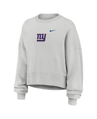 Nike Women's Gray New York Giants Oversized Primetime Phoenix Fleece Sweatshirt