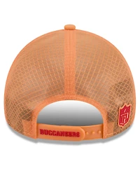 New Era Men's Orange Tampa Bay Buccaneers 2026 Sideline Throwback Apex 9FORTY Adjustable Trucker Hat