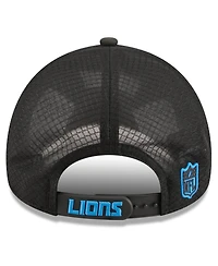 New Era Men's Detroit Lions 2026 Sideline Apex 9FORTY Adjustable Trucker Hat