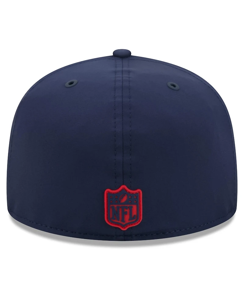 New Era Men's Navy England Patriots 2026 Sideline 59FIFTY Fitted Hat