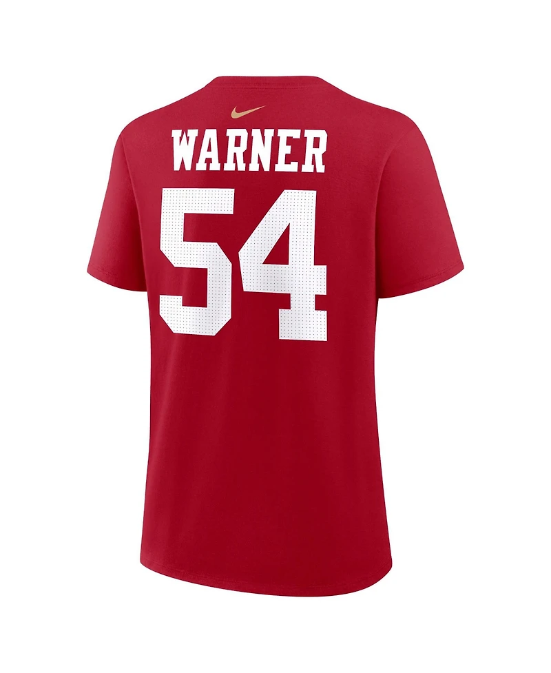 Nike Women's Fred Warner Scarlet San Francisco 49ers Name Number T-Shirt