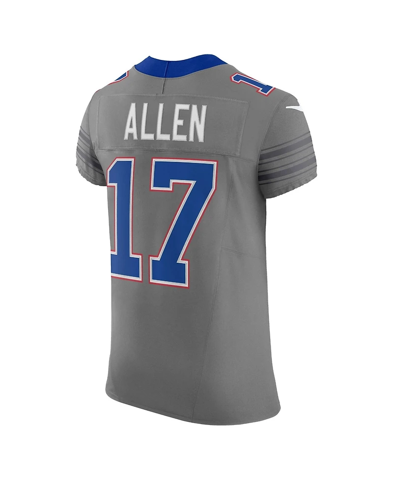 Nike Men's Josh Allen Gray Buffalo Bills Nickel City Vapor F.u.s.e. Elite Jersey