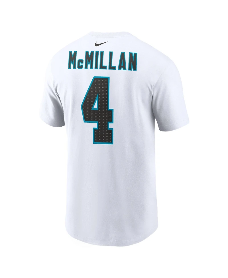 Nike Men's Tetairoa McMillan White Carolina Panthers Name Number T-Shirt