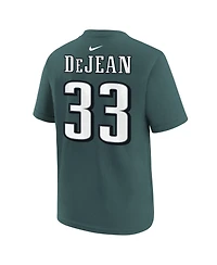 Nike Big Boys and Girls Cooper DeJean Midnight Green Philadelphia Eagles Player Name Number T-Shirt