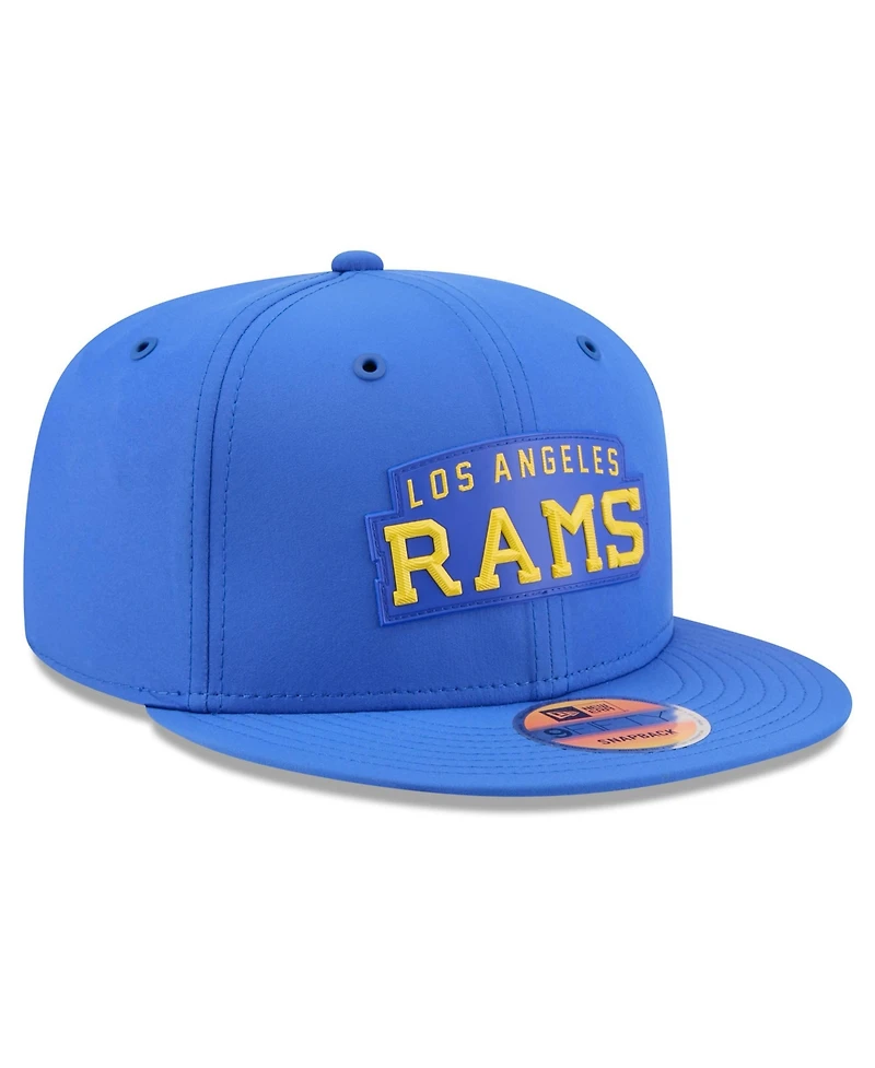 New Era Men's Royal Los Angeles Rams 2026 Sideline Throwback 9FIFTY Snapback Hat
