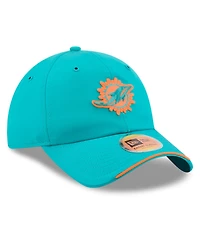 New Era Men's Aqua Miami Dolphins 2026 Sideline Casual Classic Adjustable Hat