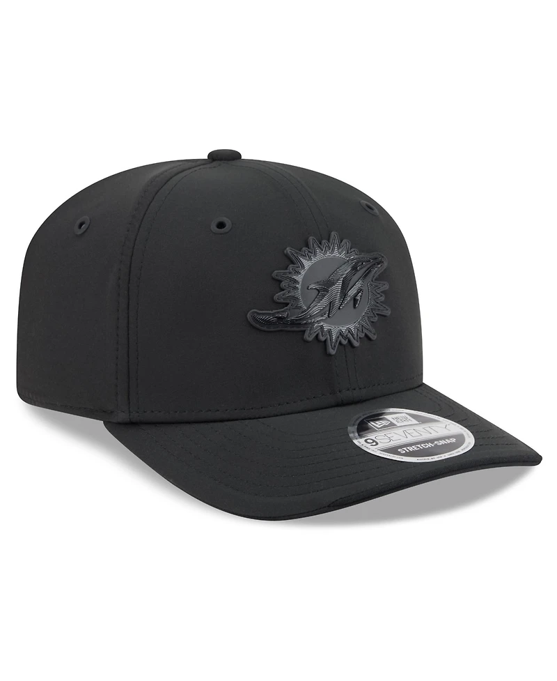 New Era Men's Black Miami Dolphins 2026 Sideline 9SEVENTY Adjustable Hat