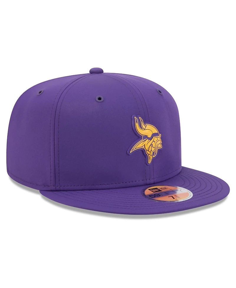 New Era Men's Purple Minnesota Vikings 2026 Sideline 59FIFTY Fitted Hat