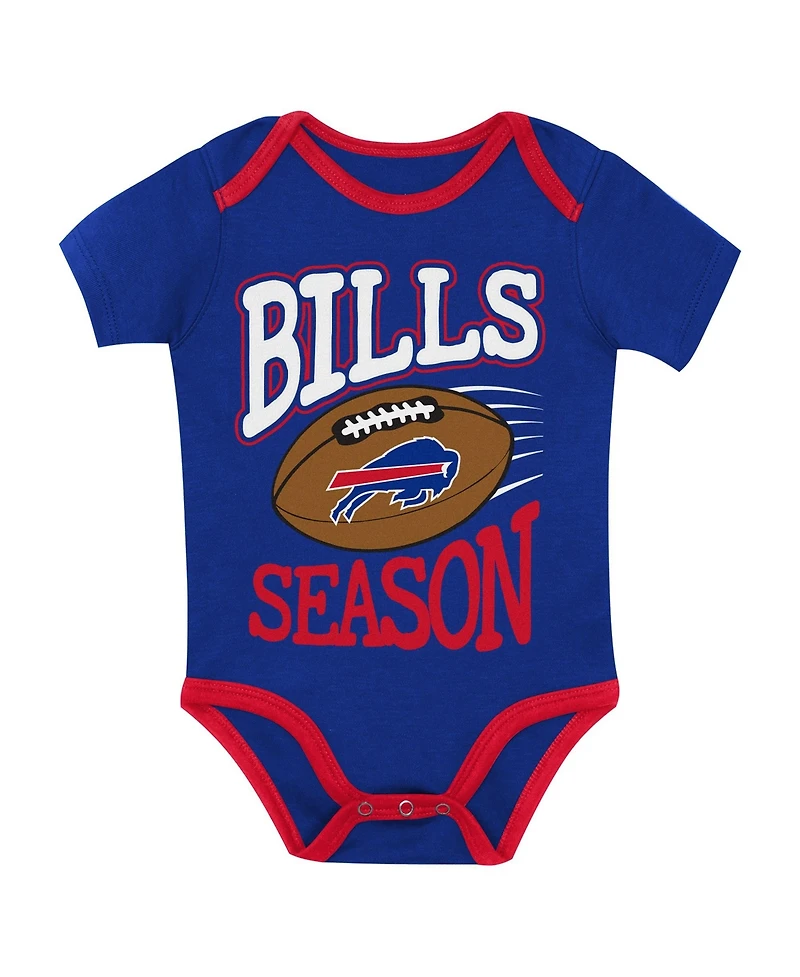 Outerstuff Baby Boys and Girls 3-Piece Buffalo Bills First Round Pick Creeper