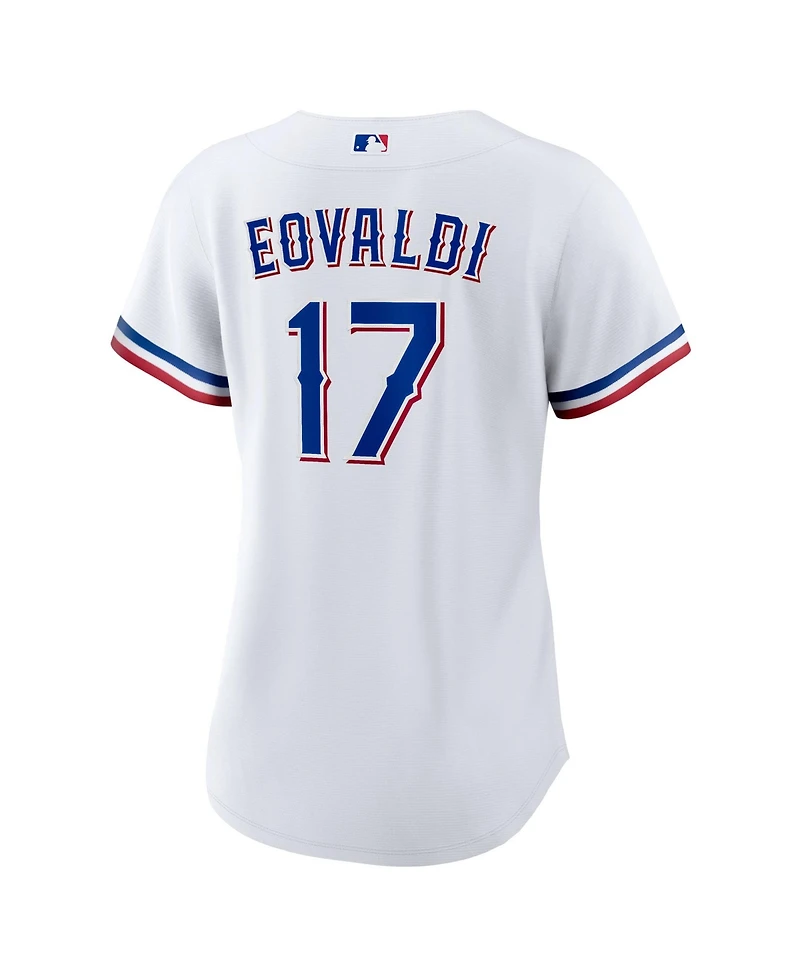 Nike Women's Nathan Eovaldi White Texas Rangers Home Replica Jersey