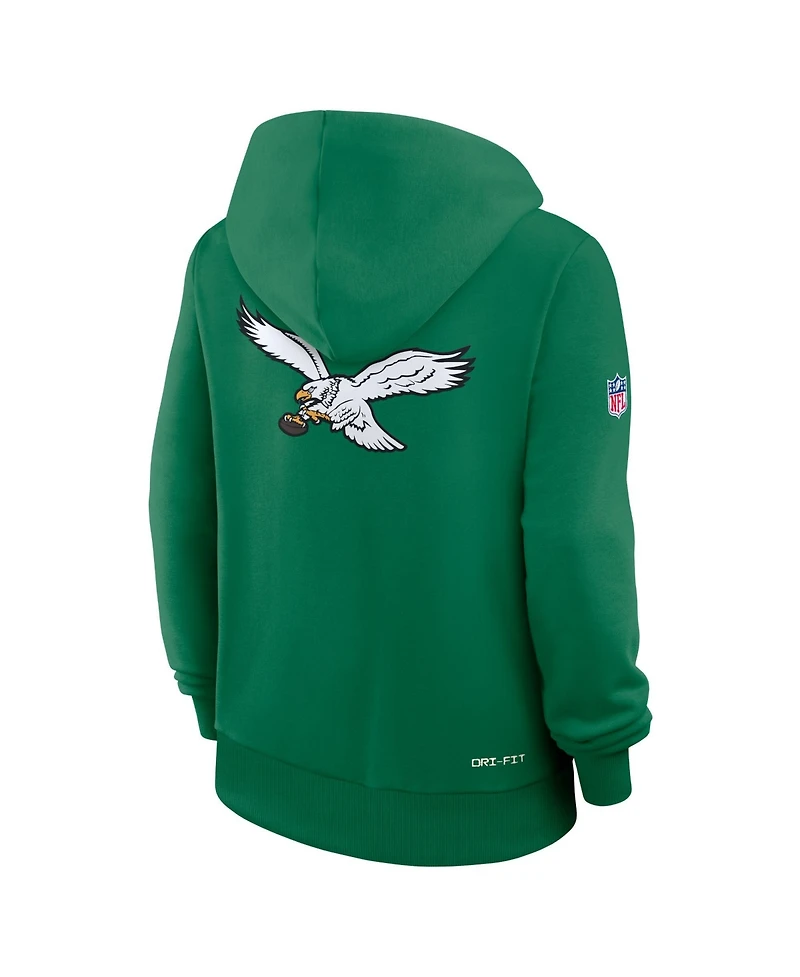 Nike Women's Kelly Green Philadelphia Eagles Sideline Standard Issue Alternate Dri-fit Hoodie