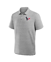 Fanatics Men's Heather Gray Houston Texans Clutch Polo Shirt