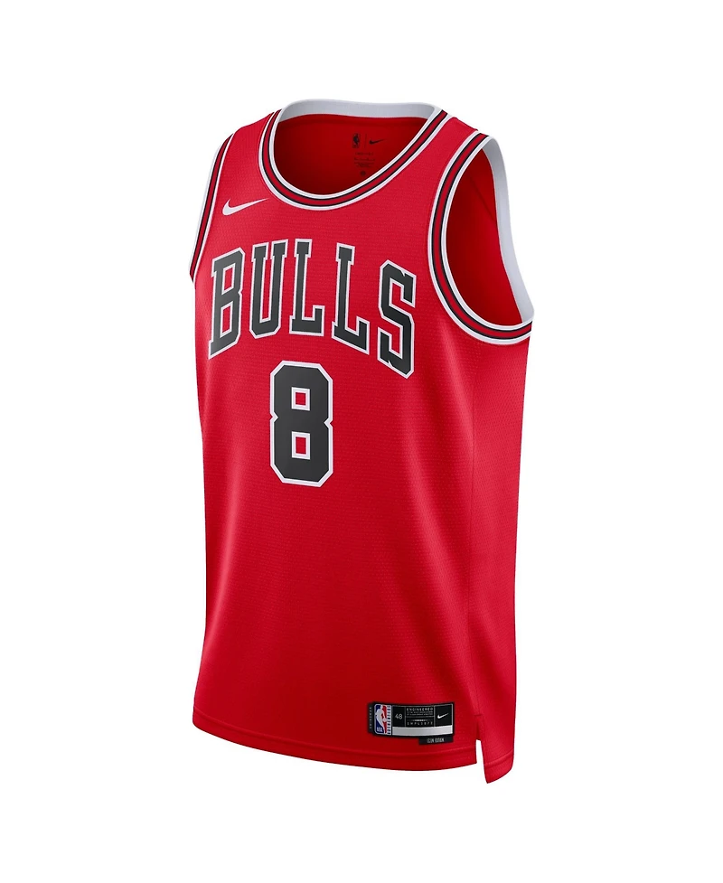Nike Men's and Women's Caleb Wilson Red Chicago Bulls 2026 Nba Draft Swingman Icon Edition-Jersey