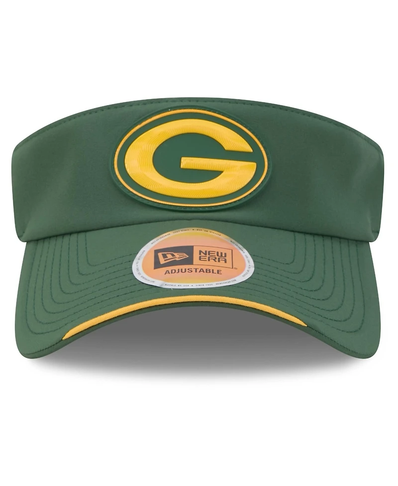 New Era Men's Green Bay Packers 2026 Sideline Adjustable Visor Hat