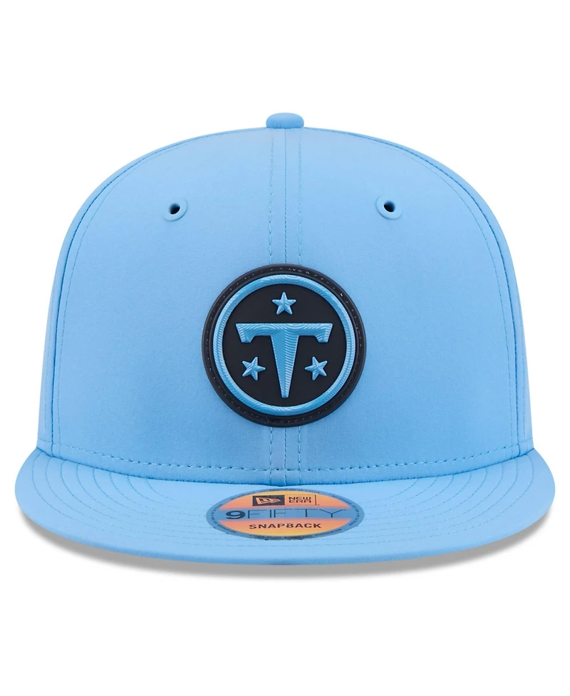 New Era Men's Light Blue Tennessee Titans 2026 Sideline 9FIFTY Snapback Hat