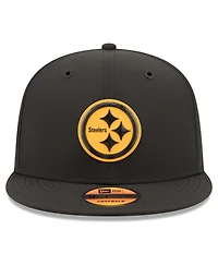 New Era Men's Black Pittsburgh Steelers 2026 Sideline 9FIFTY Snapback Hat