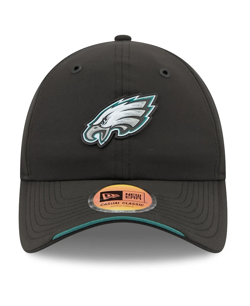 New Era Men's Black Philadelphia Eagles 2026 Sideline Casual Classic Adjustable Hat