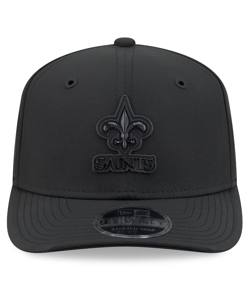 New Era Men's Black New Orleans Saints 2026 Sideline 9SEVENTY Adjustable Hat