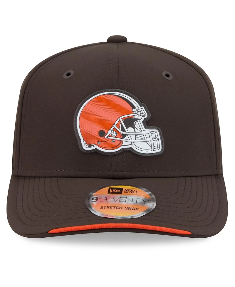 New Era Men's Brown Cleveland Browns 2026 Sideline 9SEVENTY Adjustable Hat