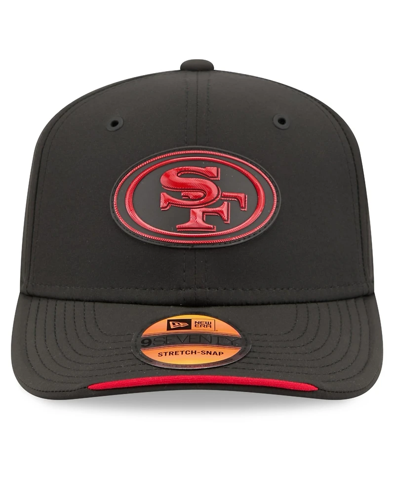 New Era Men's Black San Francisco 49ers 2026 Sideline 9SEVENTY Adjustable Hat