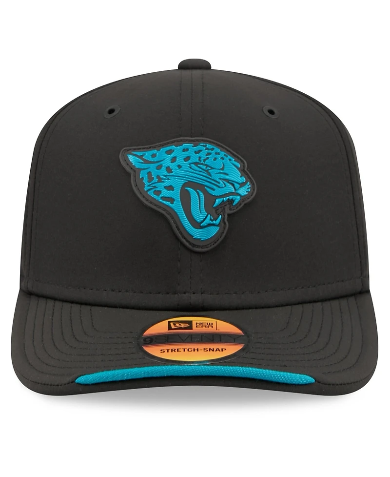New Era Men's Black Jacksonville Jaguars 2026 Sideline 9SEVENTY Adjustable Hat