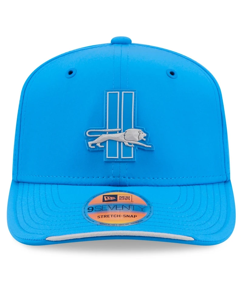 New Era Men's Blue Detroit Lions 2026 Sideline Throwback 9SEVENTY Adjustable Hat
