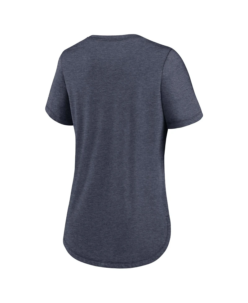 Nike Women's Heather Navy Dallas Cowboys Primetime Backfield Tri-Blend T-Shirt