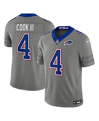 Nike Men's James Cook Iii Gray Buffalo Bills Nickel City Vapor F.u.s.e. Stitched Limited Jersey