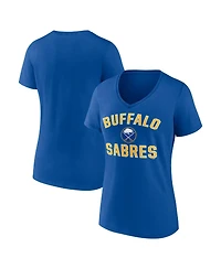 Logo Athletic Women's Royal Buffalo Sabres Arch Victory V-Neck T-Shirt