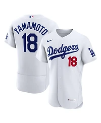 Nike Men's Yoshinobu Yamamoto White Los Angeles Dodgers Home Authentic Jersey