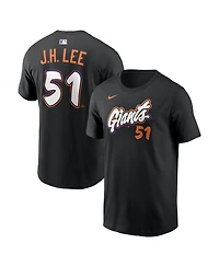 Nike Men's Jung Hoo Lee Black San Francisco Giants City Connect Name Number T-Shirt