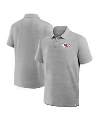 Fanatics Men's Heather Gray Kansas City Chiefs Clutch Polo Shirt