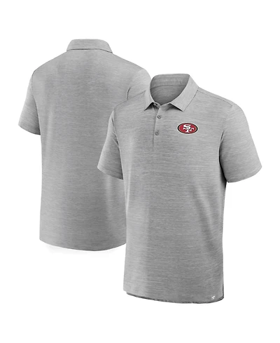 Fanatics Men's Heather Gray San Francisco 49ers Clutch Polo Shirt