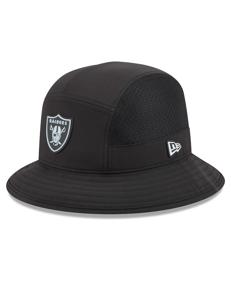 New Era Men's Black Las Vegas Raiders 2026 Sideline Bucket Hat