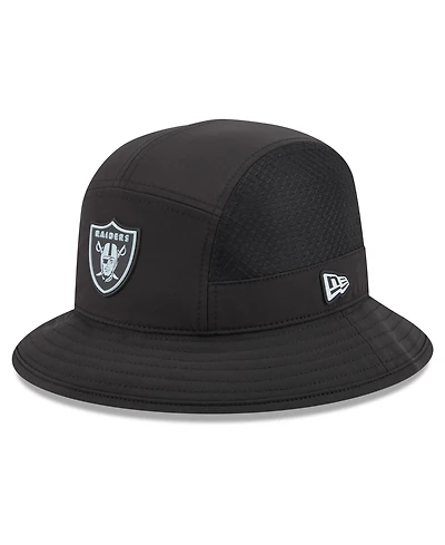 New Era Men's Black Las Vegas Raiders 2026 Sideline Bucket Hat