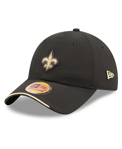 New Era Men's Black New Orleans Saints 2026 Sideline Casual Classic Adjustable Hat