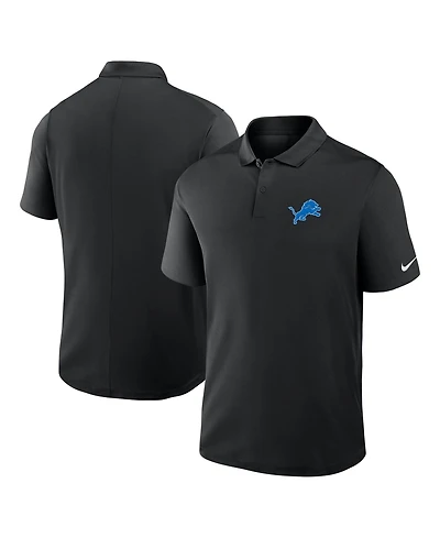 Nike Men's Black Detroit Lions Dri-fit Victory Polo Shirt
