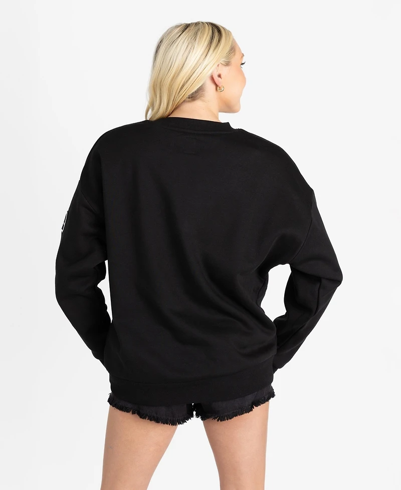 Gameday Couture Women's Black Nebraska Huskers Oversized Level Up Label Premium Sweatshirt