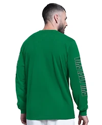 Starter Men's Kelly Green Philadelphia Eagles Clutch Hit Ii Logo Long-Sleeve T-Shirt