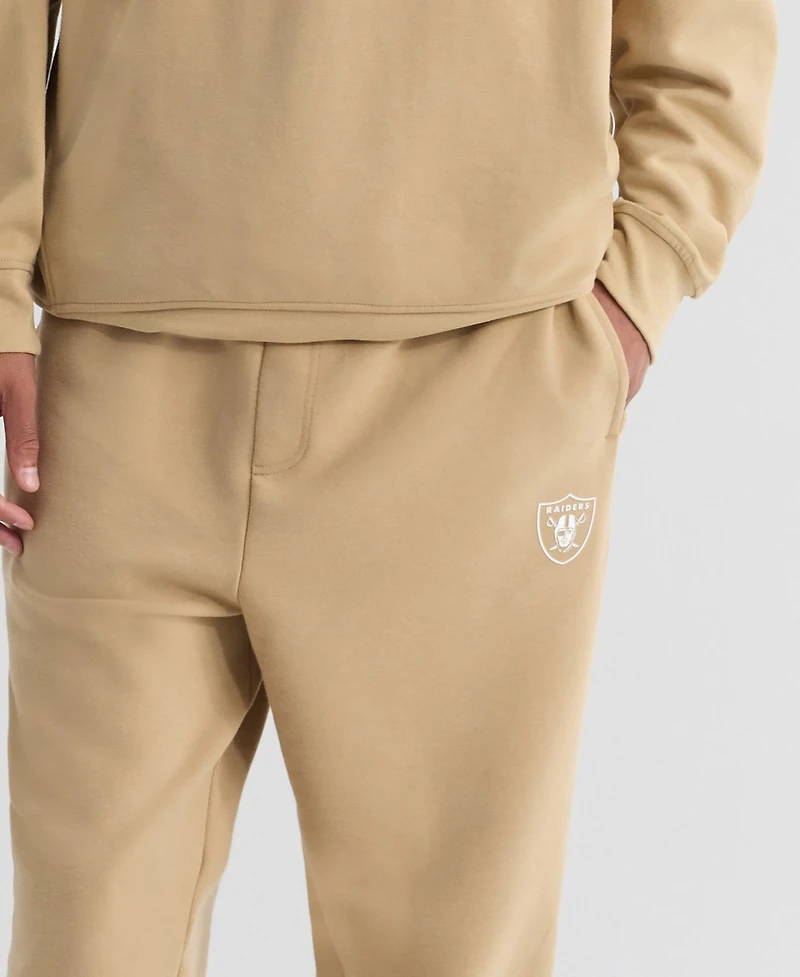 Fanatics Men's Tan Las Vegas Raiders Clutch Fleece Tri-Blend Joggers