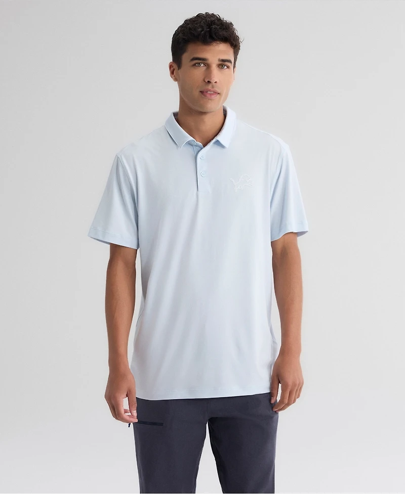 Fanatics Men's Light Blue Detroit Lions Clutch Polo Shirt